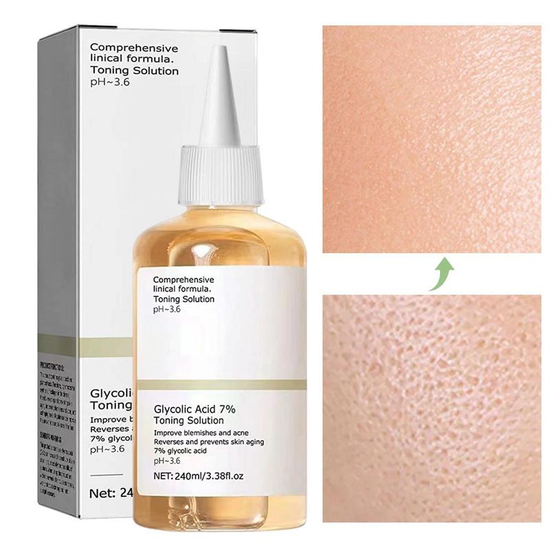 Glycolic Acid Exfoliant - 100 ml/240 ml Exfoliërende Gezichtstoner Glycolzuur