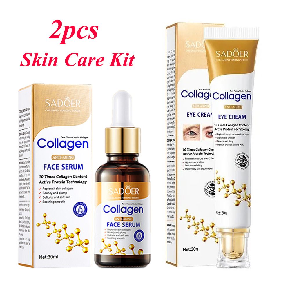 Skincare Collagen - SADOER Collageen Huidverzorging Sets Anti Rimpels