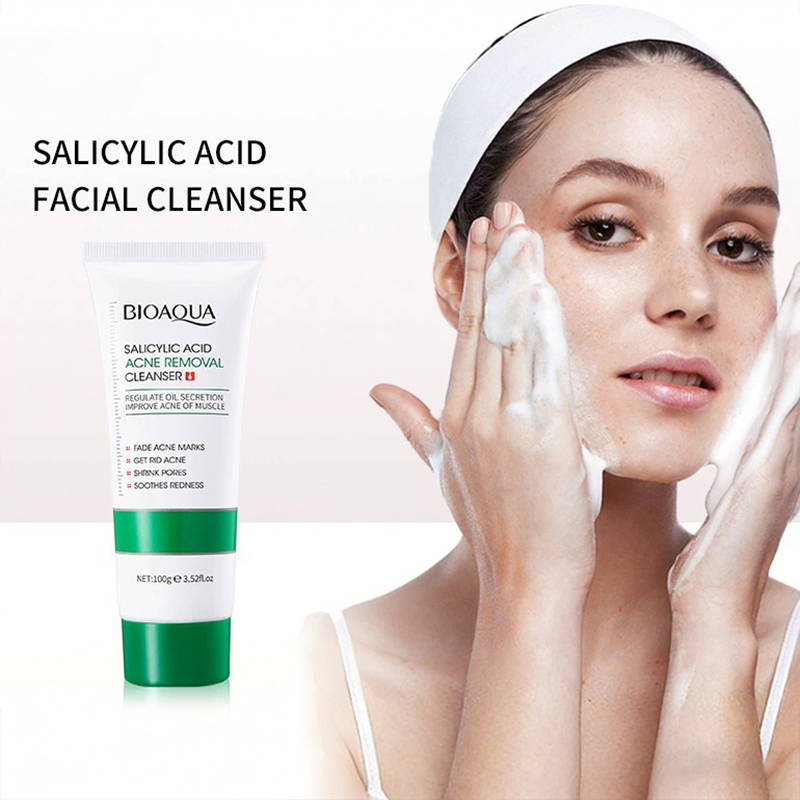 Skincare Bioaqua - BIOAQUA Salicylzuur Gezichtsreiniger Hydraterende Olie Controlerende