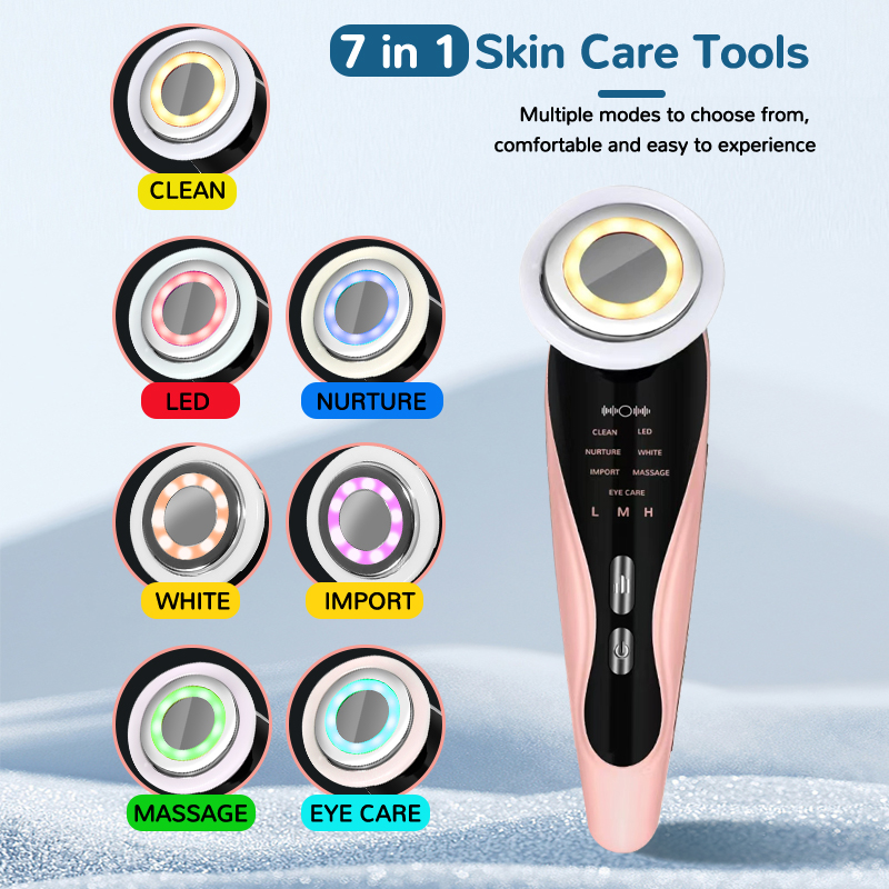 Skincare Scora - Elektrische Beauty Introductie Apparaat 7-in-3 Gezichtsmassager