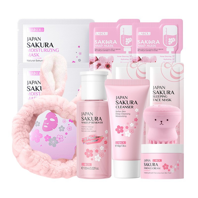 Skincare Bioaqua - Koreaanse Sakura Skincare Set Hydratatie Hydrateren
