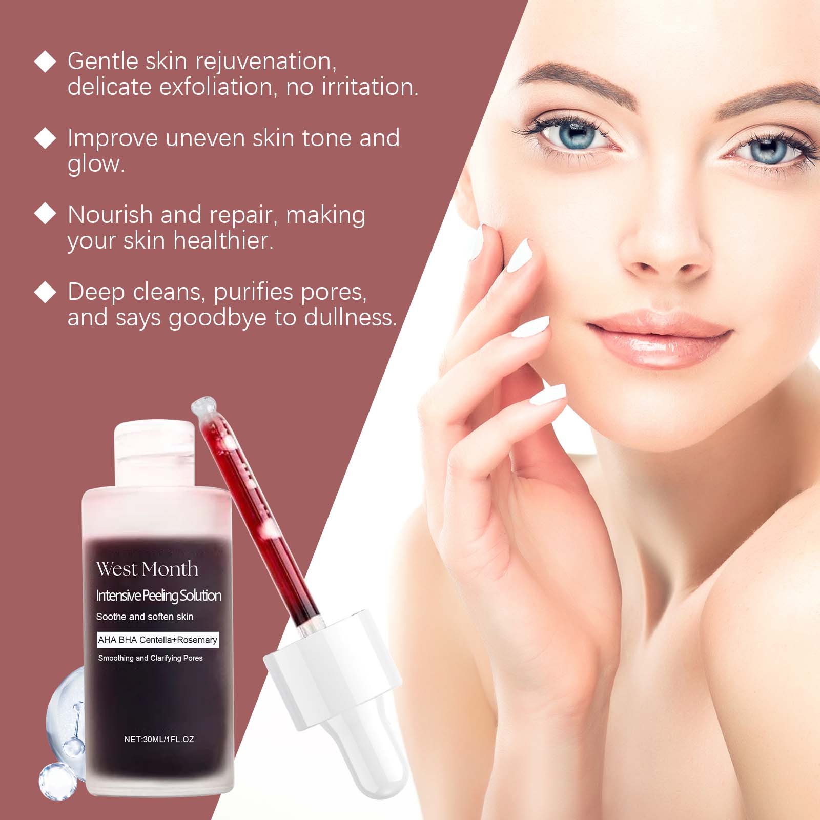 Peeling Gezicht Serum Anti Acn - Glycolic Acid Exfoliant recensie en prijs